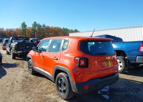 2016 Jeep Renegade Sport from USA, damaged, VIN ZACCJAAT8GPE17301